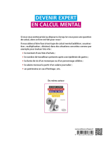 Devenir expert en calcul mental