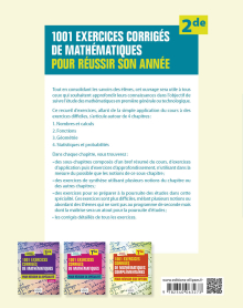 1001 exercices corrigés de Mathématiques - Pour réussir son année - Seconde