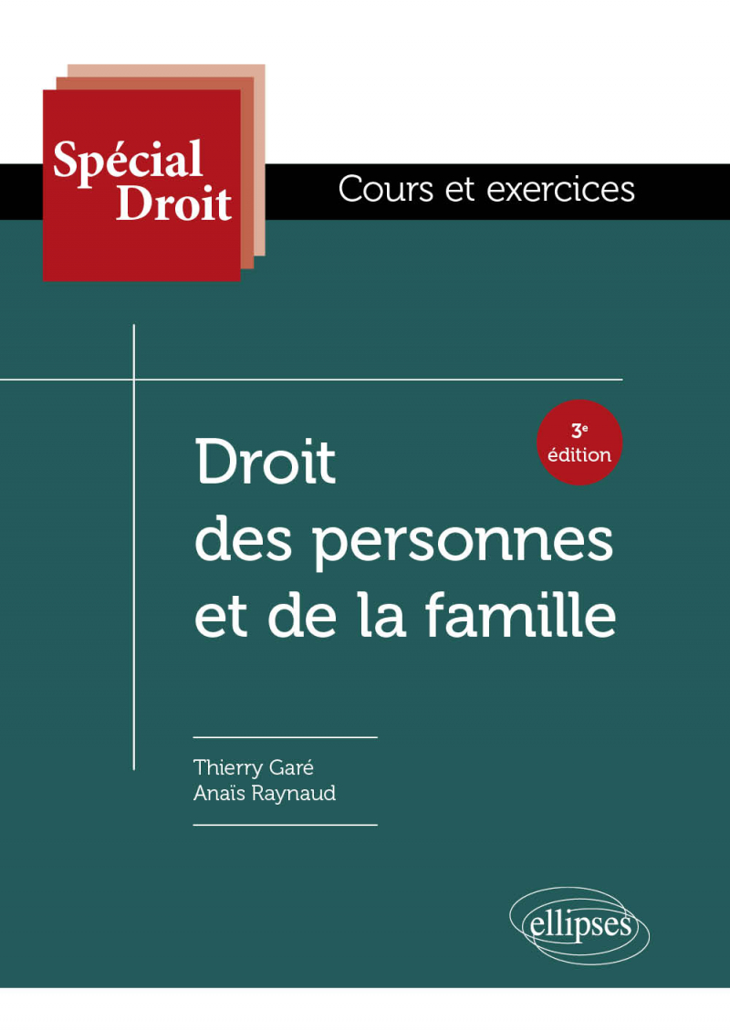 Droit des personnes et de la famille - 3e édition