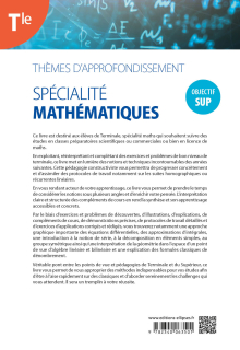 Thèmes d'approfondissement - Spécialité Mathématiques - Terminale - Objectif Sup