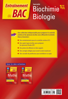 Spécialité Biochimie-biologie - Première STL - Contrôle continu
