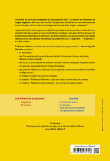 Anglais. Enseignement de spécialité de langues, littératures et cultures étrangères et régionales. Interacting with literature. Classe de 1re