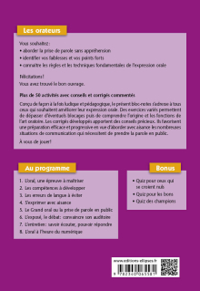 Tout sur l'expression orale - Plus de 40 fiches d'exercices corrigés et commentés pour réussir sa prise de parole en public