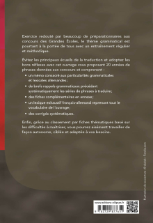Allemand. Thème grammatical. 20 années de phrases aux concours CPGE