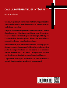 Calcul intégral et différentiel - Tome 1