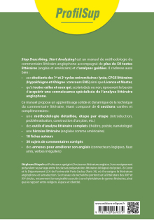 Stop describing, start analyzing ! - Méthodologie du commentaire de littérature anglophone