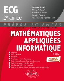 Mathématiques appliquées - Informatique - prépas ECG 2e année - Programme 2022 - 4e édition
