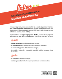 Italien. Ripassiamo la grammatica! Révisons la grammaire ! A1-A2
