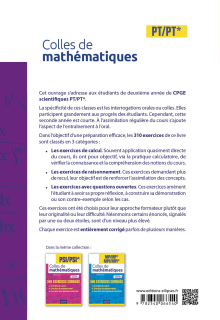 Colles de Mathématiques - PT/PT* - Programme 2022 - 2e édition
