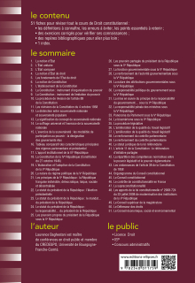 Fiches de droit constitutionnel - À jour au 1er avril 2022 - 7e édition