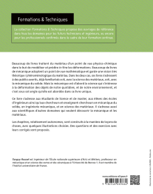 Mécanique & matériaux - Introduction au comportement mécanique des matériaux - Cours et exercices corrigés