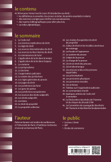 Fiches d'Introduction au droit - Édition augmentée et mise à jour au 1er mai 2022 - 5e édition