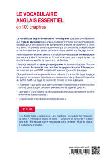 Le vocabulaire anglais essentiel en 100 chapitres - B1-B2-C1