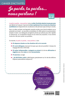 FLE. Je parle, tu parles, nous parlons... 65 séquences pour parler français au quotidien. A1-A2. Cahier d'activités. fichiers audio