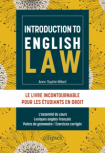 Introduction to English Law - Le livre incontournable pour les étudiants en Droit