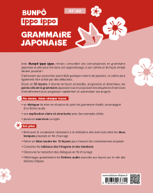 BUNPÔ Ippo Ippo. Cahier de grammaire japonaise A1+-A2 - Apprendre, consolider, réviser les bases (avec exercices corrigés)