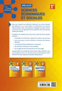 Spécialité sciences économiques et sociales - Première - 92 cartes mentales et 26 exercices corrigés