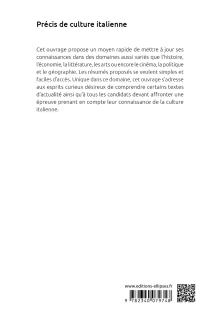 Précis de culture italienne