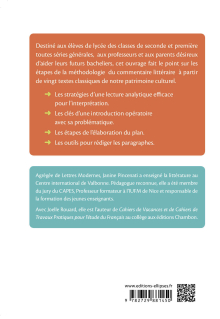 Le commentaire littéraire. Français 2nde/1res/BAC toutes séries générales. À partir de 20 textes classiques, toutes les étapes pour réussir