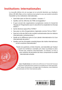 Institutions internationales - 8e édition