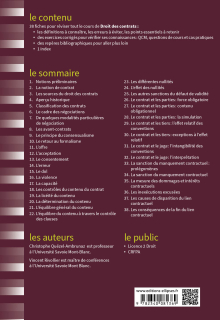 Fiches de Droit des contrats - 3e édition