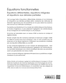 Équations fonctionnelles - Cours et exercices corrigés - Équations différentielles, équations intégrales et équations aux dérivées partielles