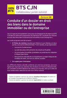 Conduite d’un dossier en droit des biens dans le domaine immobilier ou de l’entreprise (U6) - BTS collaborateur juriste notarial