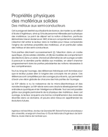 Propriétés physiques des matériaux solides - Des métaux aux semi-conducteurs