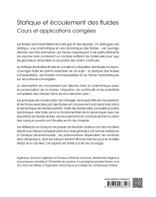 Statique et écoulement des fluides - Cours et applications corrigées