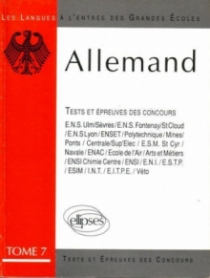 L'Allemand tome 7 épreuves 84/89
