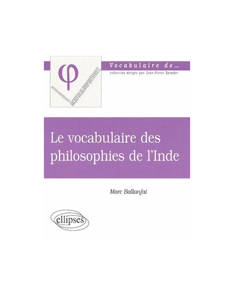 Le vocabulaire des Philosophies de l'Inde