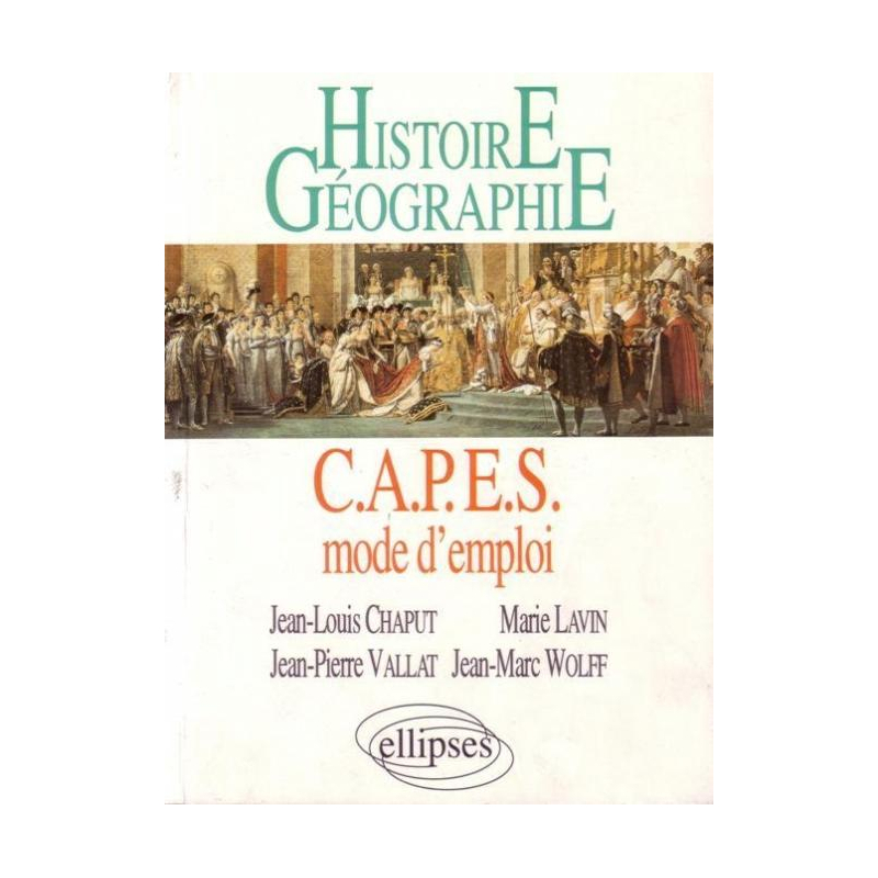 CAPES - Mode d'emploi - Histoire-Géographie