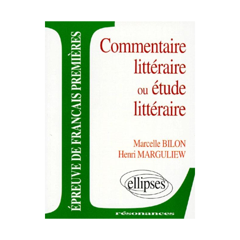 Épreuves anticipées de Français - 2e sujet - Commentaire littéraire ou étude littéraire