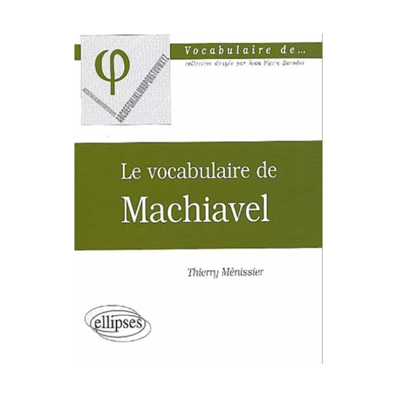 vocabulaire de Machiavel (Le)