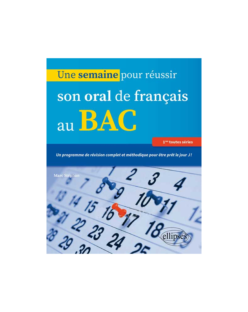 Une semaine pour réussir son oral de français au BAC