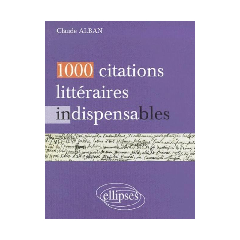 1000 citations littéraires indispensables