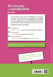 20 minutes de vocabulaire par jour. 50 séquences pour améliorer son expression