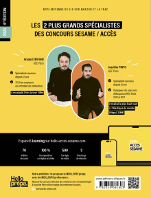 Le Manuel de POCHE du concours SESAME (écrits + oraux) - 6e édition - édition 2024