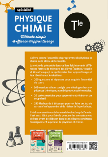 Spé Physique-chimie - Terminale - Méthode simple et efficace d'apprentissage - Questions-réponses, exercices et corrigés, cartes mentales et flashcards à découper