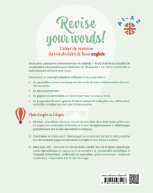 Revise your words! A1-A2 - Cahier de révision du vocabulaire de base anglais (avec fichiers audio)