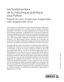 Les fondamentaux de la mécanique quantique sous Python - Rappel de cours et exercices d'application avec programmes inclus