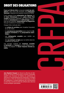 Droit des obligations - CRFPA 2024