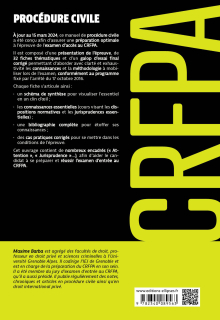 Procédure civile - CRFPA 2024