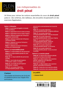 Les indispensables du droit pénal - A jour au 1er décembre 2023 - 2e édition