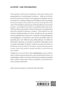 Le droit : une introduction