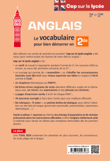 Anglais. Cap sur le lycée - Le vocabulaire pour bien démarrer en Seconde