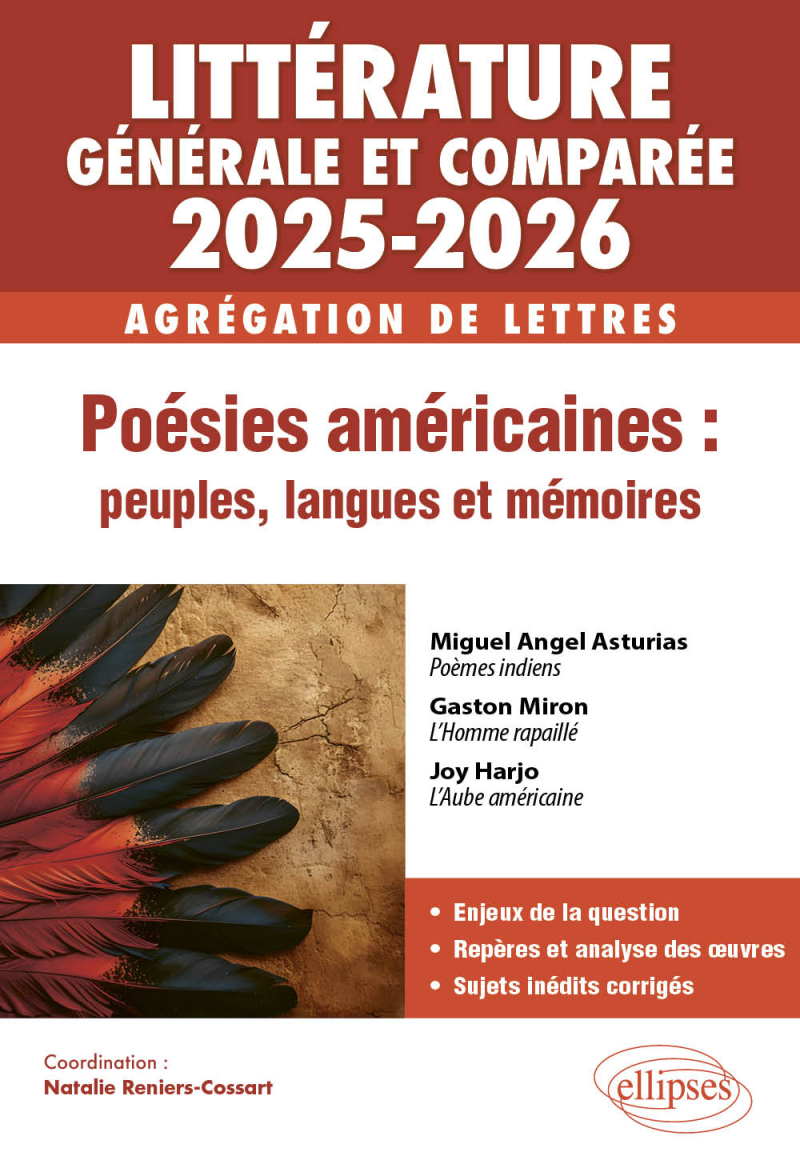 AGRÉGATION DE LETTRES 2025-2026 - LITTÉRATURE GÉNÉRALE ET COMPARÉE - Poésies américaines : peuples, langues et mémoires