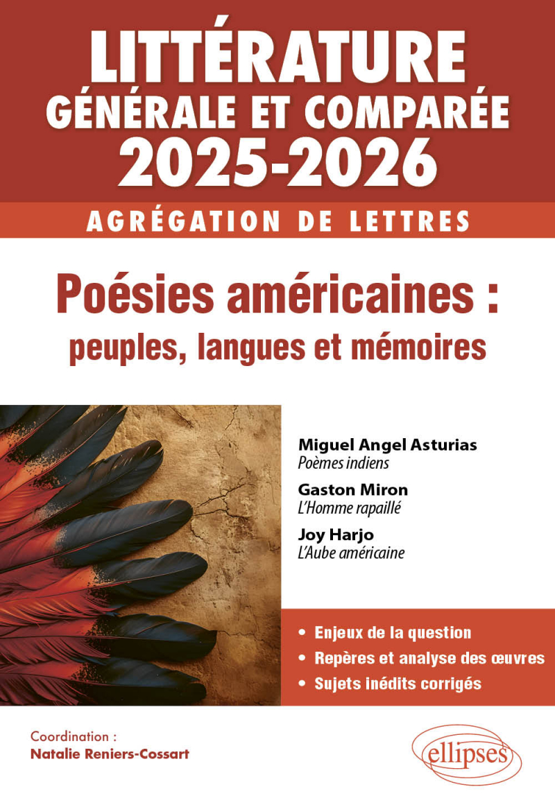 AGRÉGATION DE LETTRES 2025-2026 - LITTÉRATURE GÉNÉRALE ET COMPARÉE - Poésies américaines : peuples, langues et mémoires