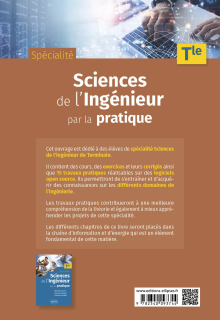 Sciences de l'ingénieur par la pratique - Terminale Spécialité - Résumé de cours, travaux pratiques et exercices corrigés