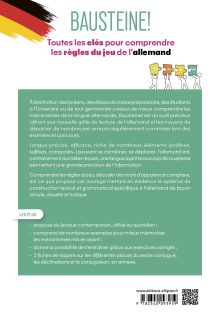 Bausteine! Toutes les clés pour comprendre les règles du jeu de l'allemand - Vocabulaire, grammaire, conjugaison, construction